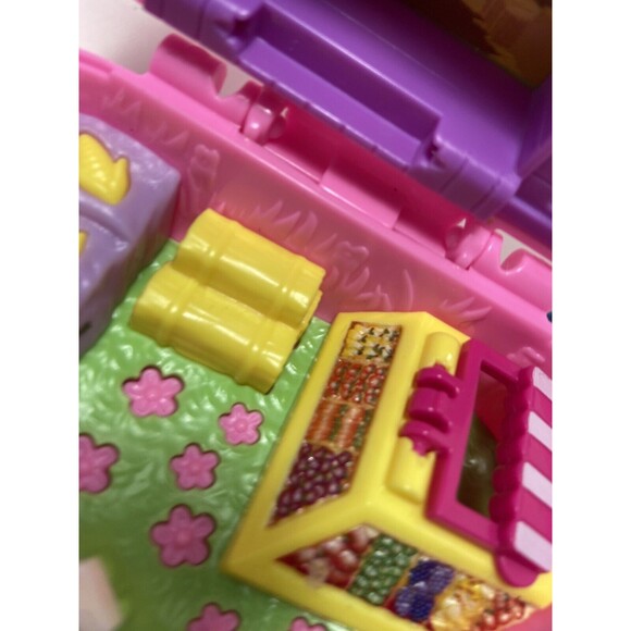 Polly Pocket Pink Pig and Purple Elephant Adventure Compacts Lot no Figures - Picture 8 of 9